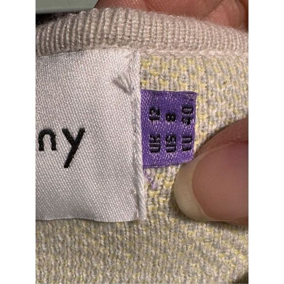 House of Sunny Hibiscus Aaron Knit Long Length Short Sleeve Top Women's 8US - Picture 5 of 16